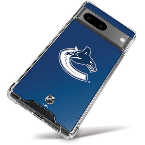 NHL Vancouver Canucks Distressed Google Pixel 8a Clear Case